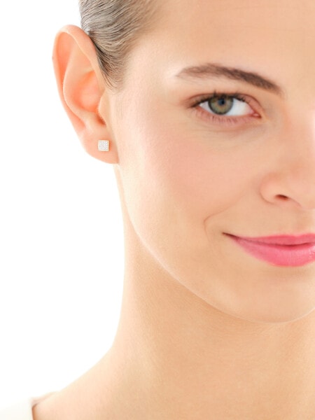 14 K Rhodium-Plated Yellow Gold Necklace with Diamonds - 0,15 ct - fineness 9 K