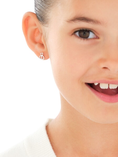 Stříbrné náušnice - kočky