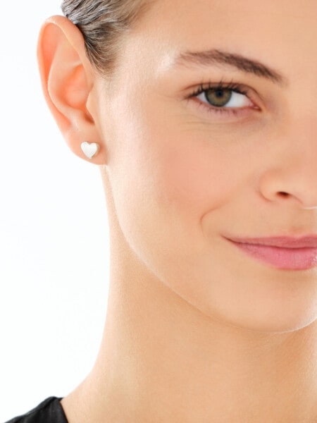 Srebrne kolczyki i zawieszka - komplet - serca