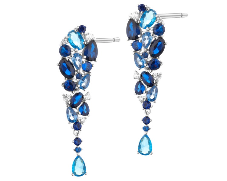 Stříbrné náušnice se zirkony