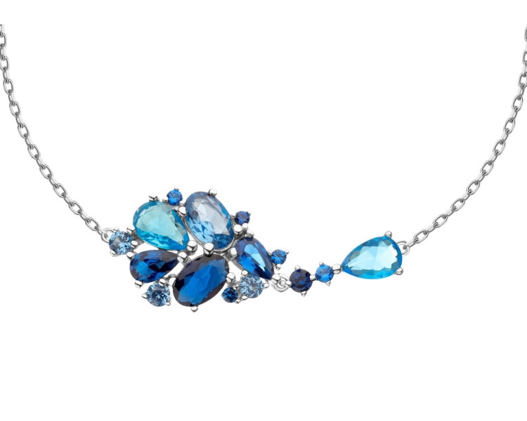 Bransoletka srebrna z cyrkoniami