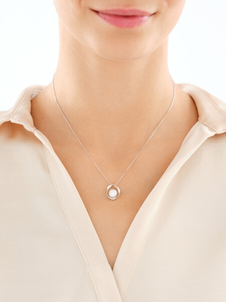 Naszyjnik srebrny z perłą