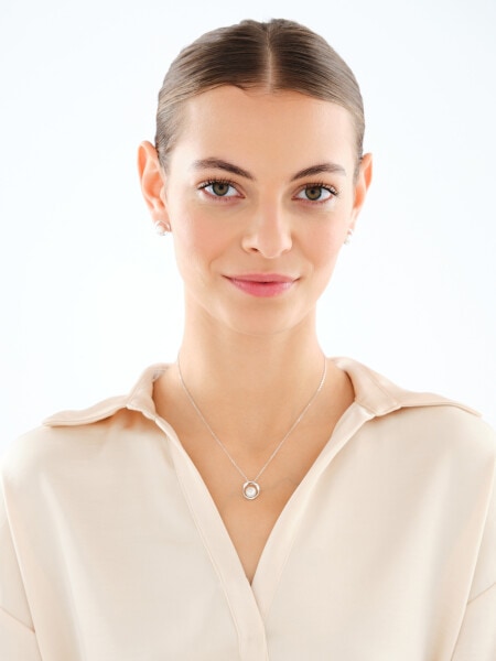 Naszyjnik srebrny z perłą