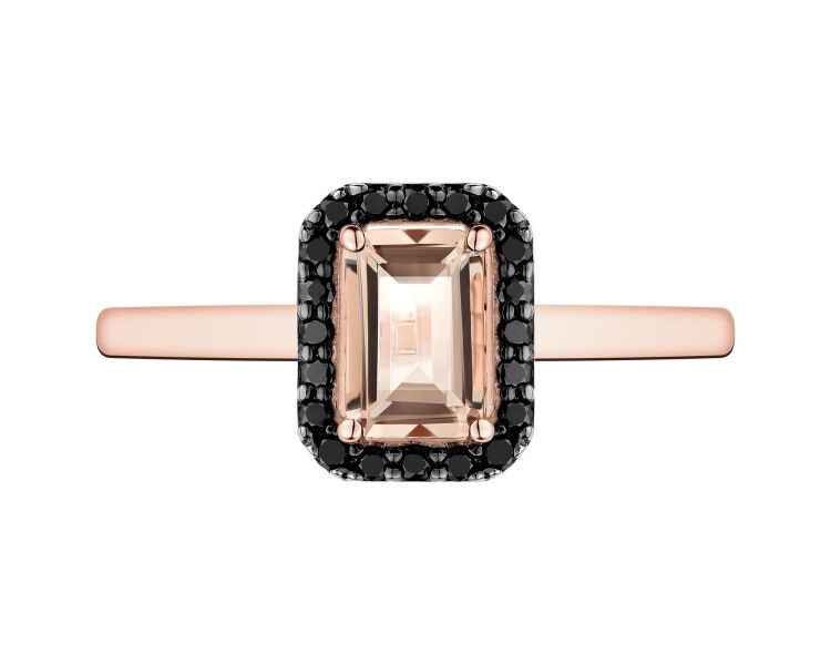 14 K Rhodium-Plated Yellow Gold Necklace with Diamonds - fineness 14 K