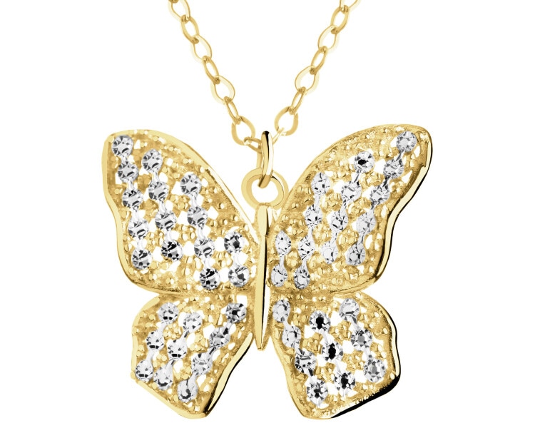 Złoty naszyjnik - motyl
