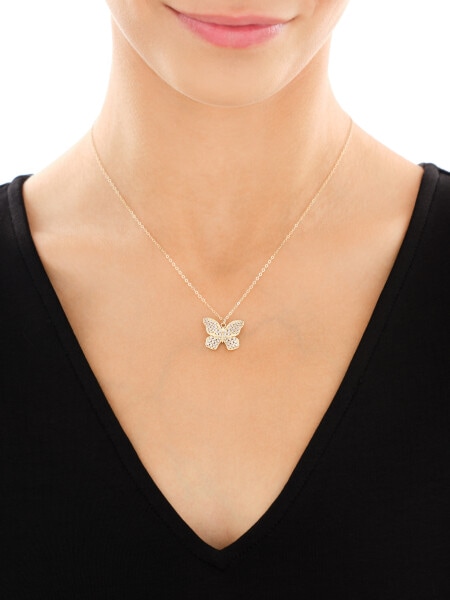 Złoty naszyjnik - motyl