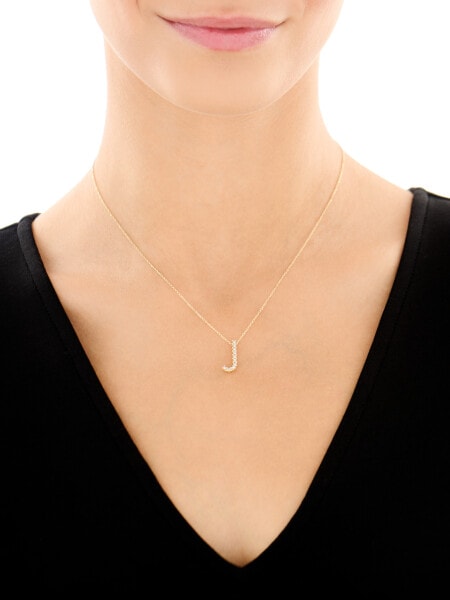 Złoty naszyjnik - litera J