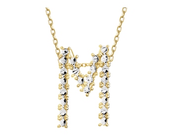 Złoty naszyjnik - litera M