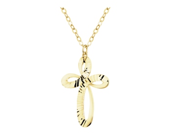 Złoty naszyjnik - krzyż