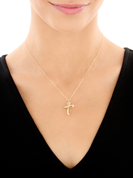 Złoty naszyjnik - krzyż