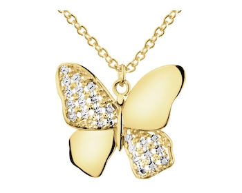 Złoty naszyjnik - motyl
