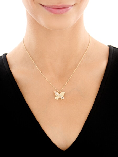 Złoty naszyjnik - motyl