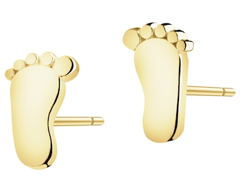 Zlaté náušnice - chodidla