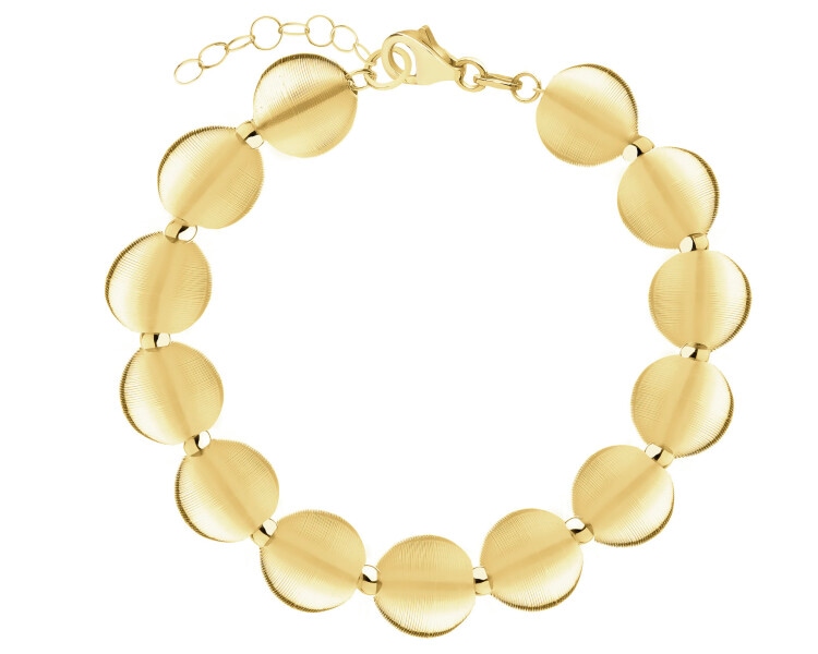 Złota bransoletka - kulki