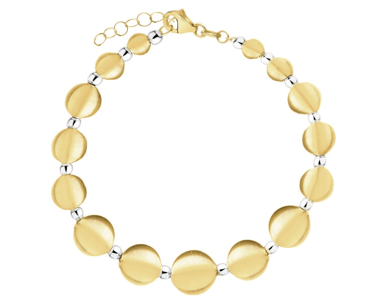 Złota bransoletka - kulki