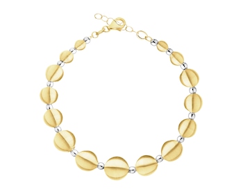 Złota bransoletka - kulki