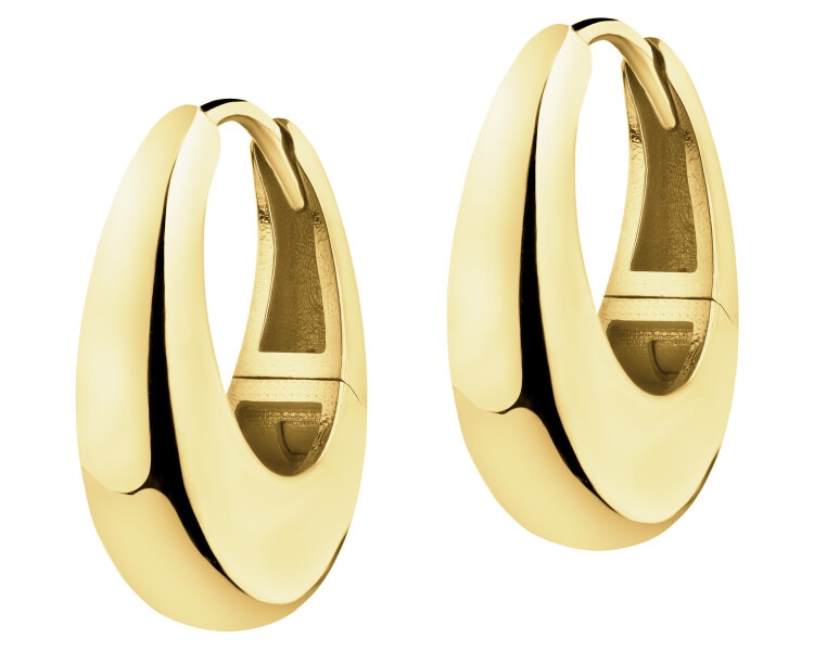 Złote kolczyki - koła