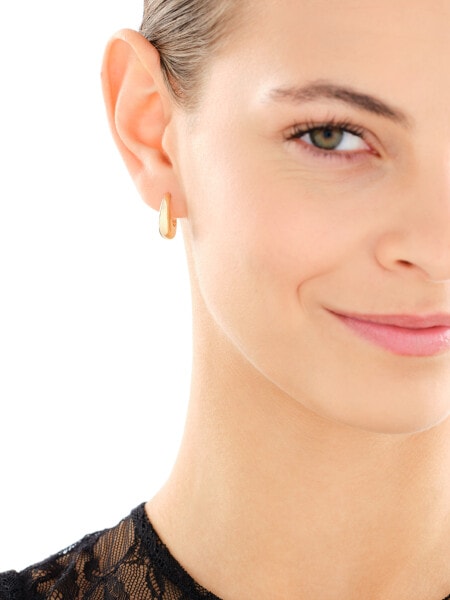 Złote kolczyki - koła