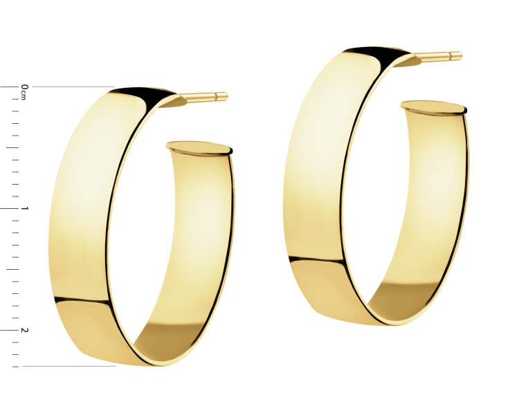 Złote kolczyki - koła