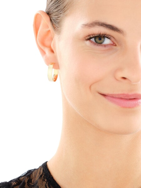 Złote kolczyki - koła