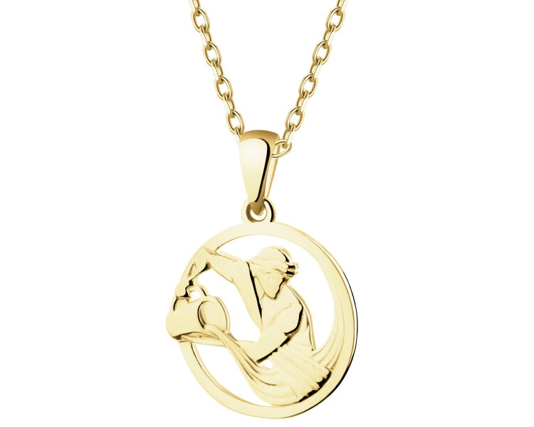 Złota zawieszka - Wodnik