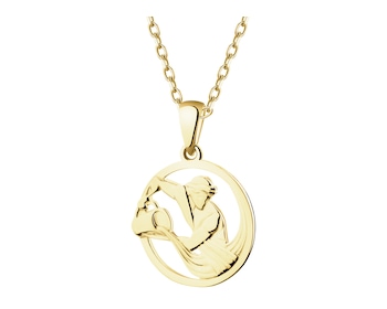 Złota zawieszka - Wodnik