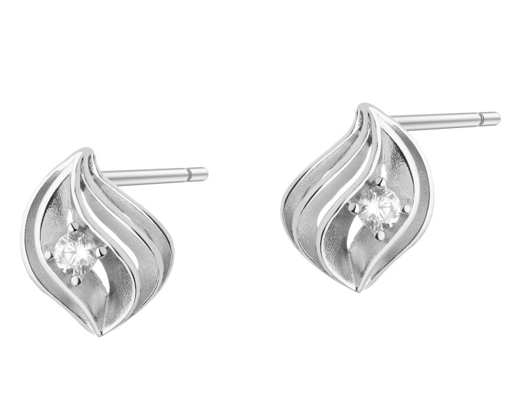 Kolczyki srebrne z cyrkoniami