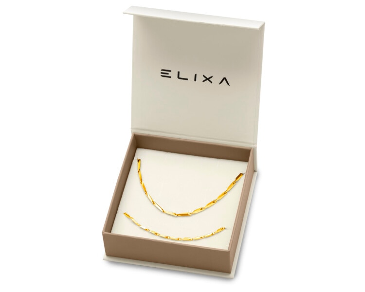 Bransoletka i naszyjnik ze stali szlachetnej - komplet