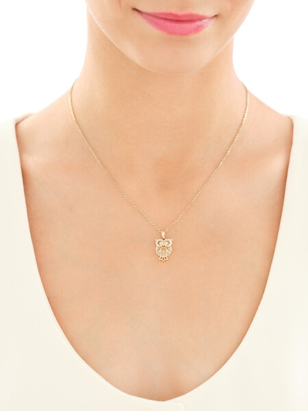 14 K Yellow Gold Earrings with Cubic Zirconia