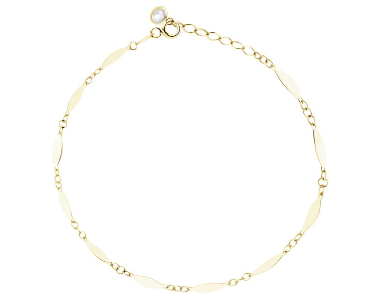 14 K Yellow Gold Earrings with Cubic Zirconia