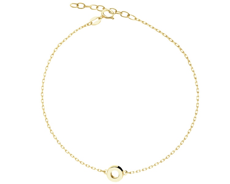 14 K Yellow Gold Earrings with Cubic Zirconia