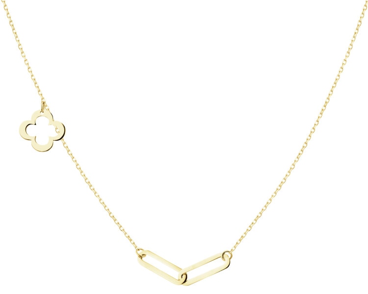 14 K Yellow Gold Earrings with Cubic Zirconia