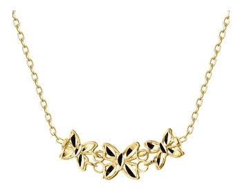 Zlatý náhrdelník - motýli
