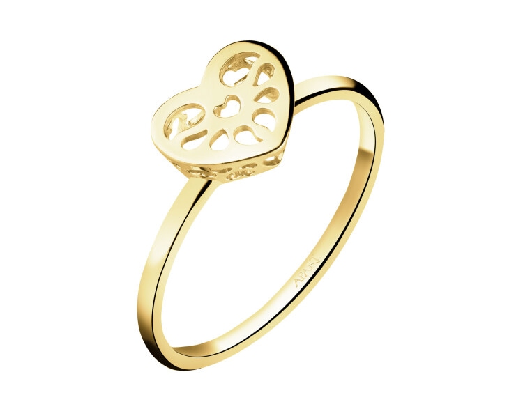 14 K Yellow Gold Navel Piercing with Cubic Zirconia