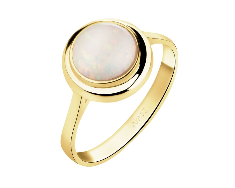 14 K Yellow Gold Navel Piercing with Cubic Zirconia