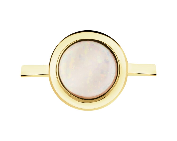 Zlatý prsten s opalitem