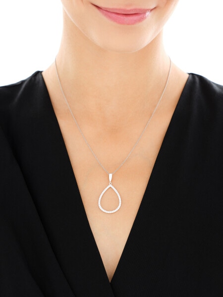 Stříbrný přívěsek se zirkony