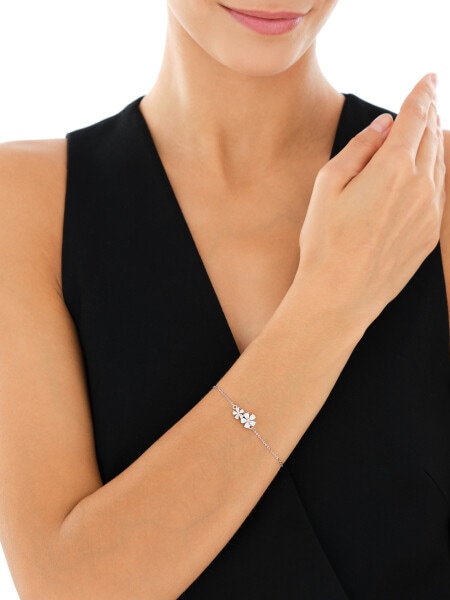 Bransoletka srebrna z cyrkoniami