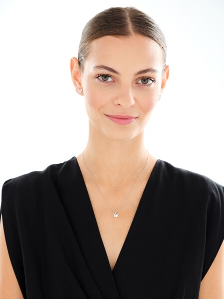 Stříbrné náušnice se zirkony - motýli