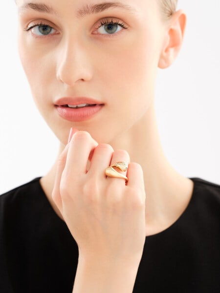 Zlatý prsten s brilianty - 0,17 ct - ryzost 585