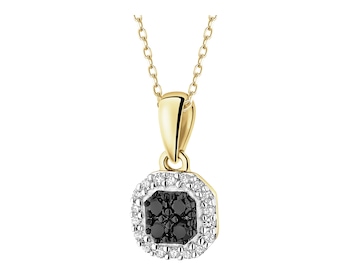 Zlatý přívěsek s diamanty - 0,11 ct - ryzost 585