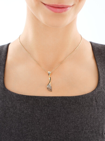 Stříbrný přívěsek se zirkony a smaltem