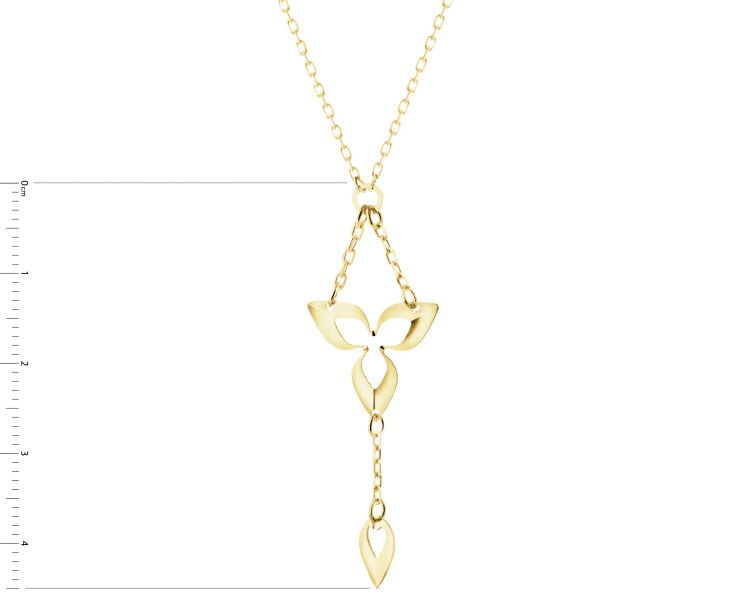 Zlatý náhrdelník - květ