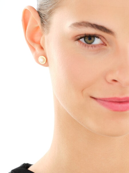 Złote kolczyki z perłami