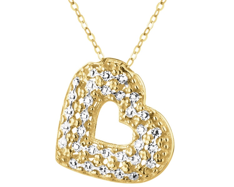 Złoty naszyjnik - serce