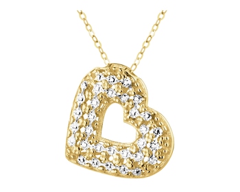 Złoty naszyjnik - serce