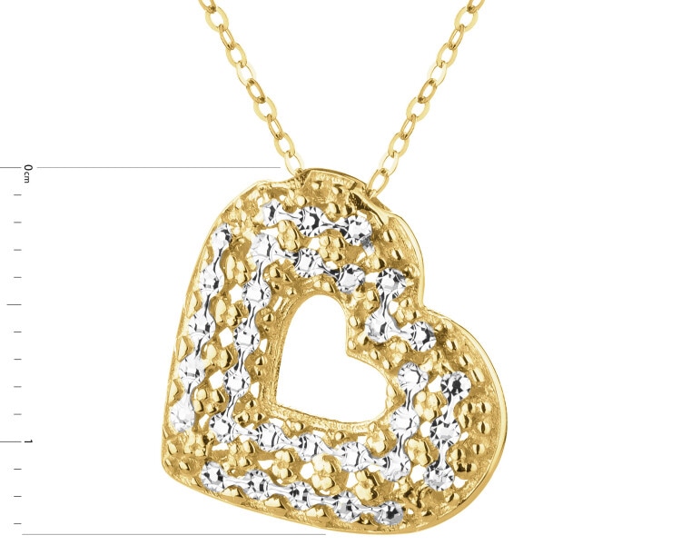 Złoty naszyjnik - serce