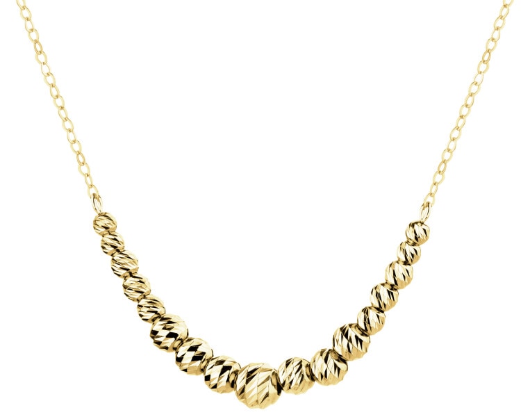 Złoty naszyjnik - kulki