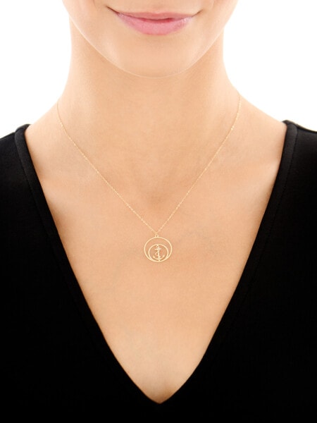 Złoty naszyjnik - kotwica