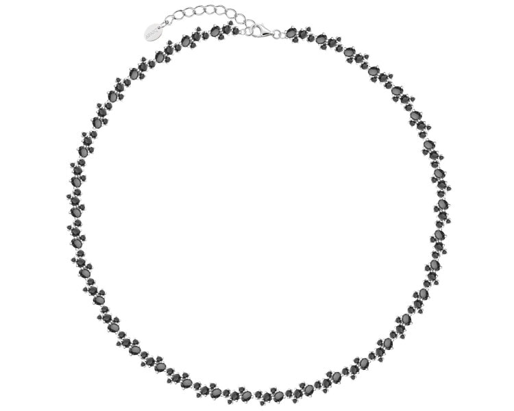 Naszyjnik srebrny z cyrkoniami